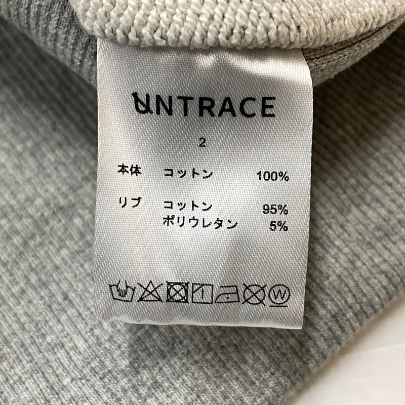 【中古品】【メンズ】 UNTRACE アントレース CREWNECK SWEAT クルーネック スウェット 長袖 トップス 140-261029-sa-15-teih サイズ：2 カラー：グレー 万代Net店