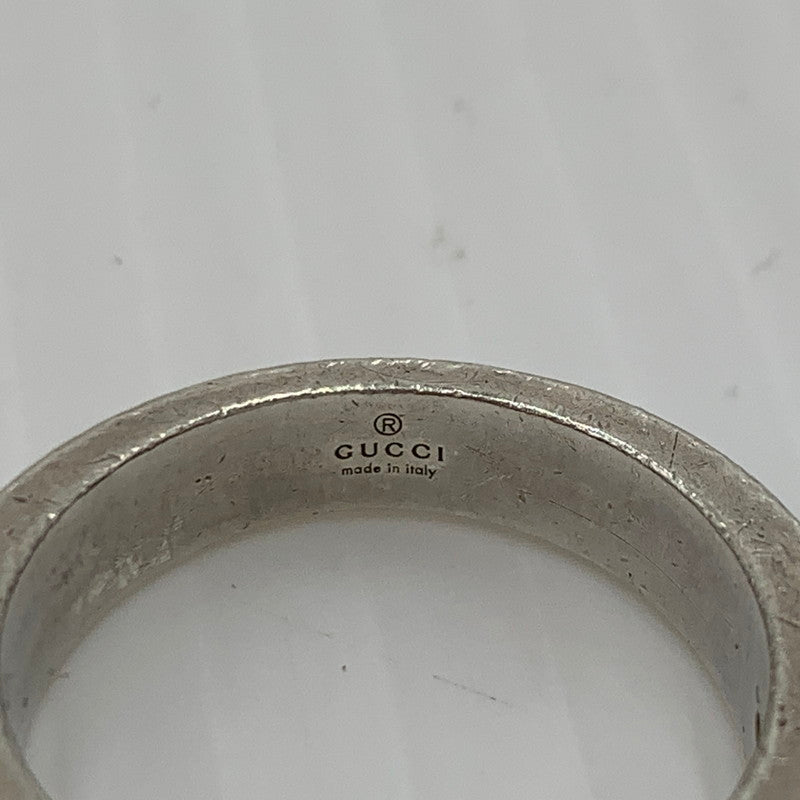 【現状渡し品】【メンズ】 GUCCI グッチ DOUBLE G LOGO RING ダブル G ロゴ リング アクセサリー 925 指輪 182-261030-ko-07-teih カラー：シルバー 万代Net店