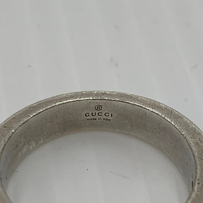 【現状渡し品】【メンズ】 GUCCI グッチ DOUBLE G LOGO RING ダブル G ロゴ リング アクセサリー 925 指輪 182-261030-ko-07-teih カラー：シルバー 万代Net店