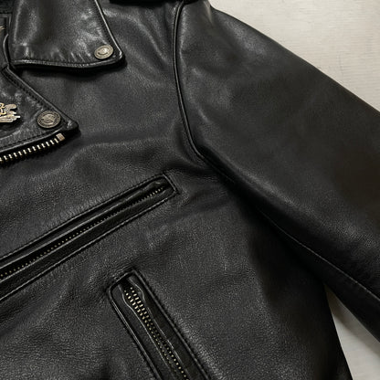 【現状渡し品】【メンズ】 HARLEY DAVIDSON ハーレー ダビッドソン DOUBLE RAIDERS JACKET ダブル ライダース ジャケット アウター 145-261028-sa-06-teih サイズ：L カラー：ブラック 万代Net店