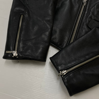 【現状渡し品】【メンズ】 HARLEY DAVIDSON ハーレー ダビッドソン DOUBLE RAIDERS JACKET ダブル ライダース ジャケット アウター 145-261028-sa-06-teih サイズ：L カラー：ブラック 万代Net店