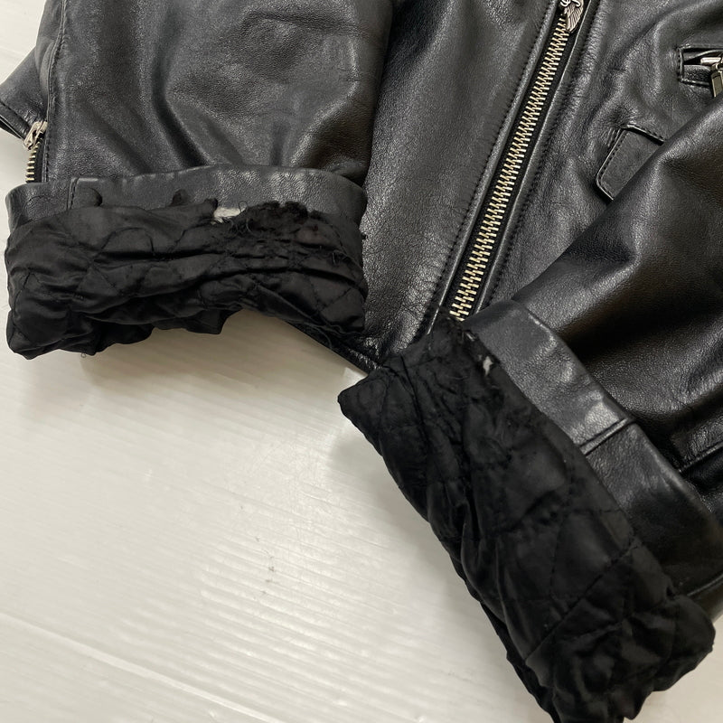 【現状渡し品】【メンズ】 HARLEY DAVIDSON ハーレー ダビッドソン DOUBLE RAIDERS JACKET ダブル ライダース ジャケット アウター 145-261028-sa-06-teih サイズ：L カラー：ブラック 万代Net店