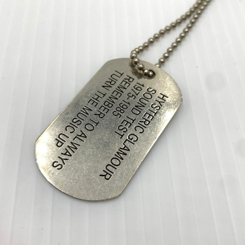 【中古品】【メンズ】 HYSTERIC GLAMOUR ヒステリックグラマー DOG TAG NECKLACE ドッグタグ ネックレス アクセサリー 192-261030-ko-05-teih カラー：シルバーカラー 万代Net店