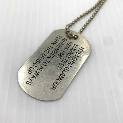 【中古品】【メンズ】 HYSTERIC GLAMOUR ヒステリックグラマー DOG TAG NECKLACE ドッグタグ ネックレス アクセサリー 192-261030-ko-05-teih カラー：シルバーカラー 万代Net店