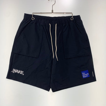 【中古品】【メンズ】 ALWAYTH オルウェイズ × wake sapporo ウェイク サッポロ 別注コラボ BAKER SHORTS ベイカーショーツ ボトムス ショートパンツ 151-261029-ss-07-teih サイズ：L カラー：ネイビー 万代Net店
