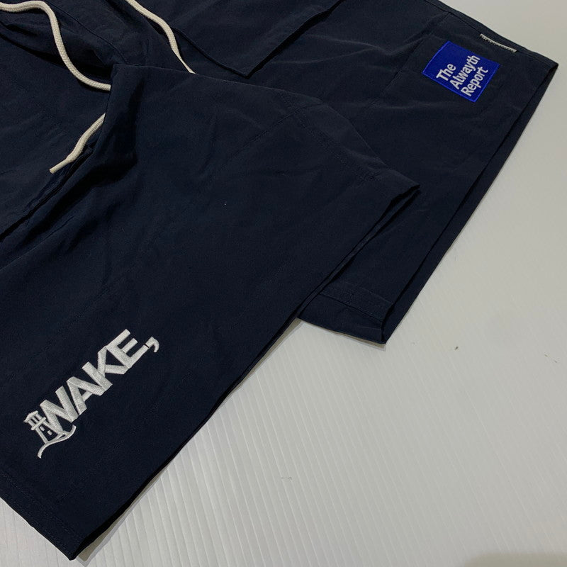 【中古品】【メンズ】 ALWAYTH オルウェイズ × wake sapporo ウェイク サッポロ 別注コラボ BAKER SHORTS ベイカーショーツ ボトムス ショートパンツ 151-261029-ss-07-teih サイズ：L カラー：ネイビー 万代Net店