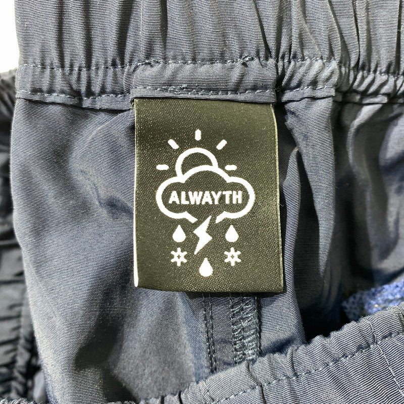 【中古品】【メンズ】 ALWAYTH オルウェイズ × wake sapporo ウェイク サッポロ 別注コラボ BAKER SHORTS ベイカーショーツ ボトムス ショートパンツ 151-261029-ss-07-teih サイズ：L カラー：ネイビー 万代Net店