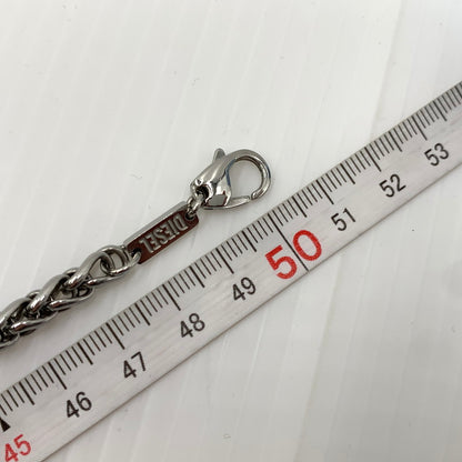 【中古品】【メンズ】 DISEL ディーゼル D LOGO CHAIN NECKLACE DX1470040 D ロゴチェーン ネックレス アクセサリー ステンレススチール 192-261030-ko-04-teih カラー：シルバーカラー 万代Net店