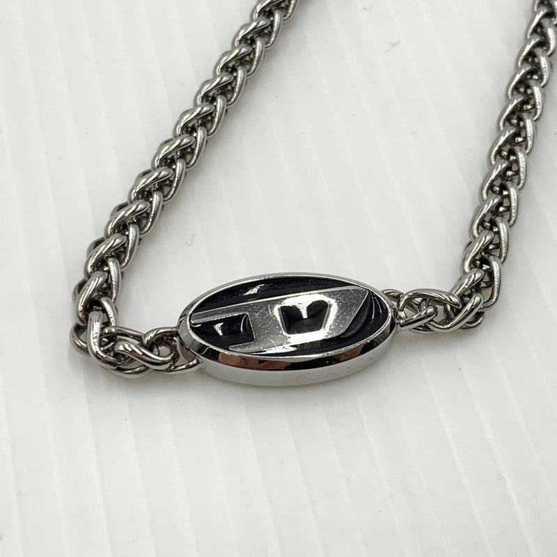 【中古品】【メンズ】 DISEL ディーゼル D LOGO CHAIN NECKLACE DX1470040 D ロゴチェーン ネックレス アクセサリー ステンレススチール 192-261030-ko-04-teih カラー：シルバーカラー 万代Net店