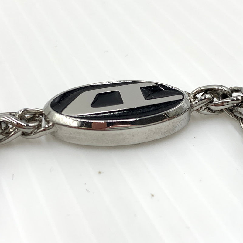 【中古品】【メンズ】 DISEL ディーゼル D LOGO CHAIN NECKLACE DX1470040 D ロゴチェーン ネックレス アクセサリー ステンレススチール 192-261030-ko-04-teih カラー：シルバーカラー 万代Net店