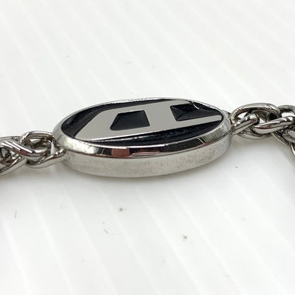 【中古品】【メンズ】 DISEL ディーゼル D LOGO CHAIN NECKLACE DX1470040 D ロゴチェーン ネックレス アクセサリー ステンレススチール 192-261030-ko-04-teih カラー：シルバーカラー 万代Net店