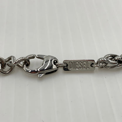 【中古品】【メンズ】 DISEL ディーゼル D LOGO CHAIN NECKLACE DX1470040 D ロゴチェーン ネックレス アクセサリー ステンレススチール 192-261030-ko-04-teih カラー：シルバーカラー 万代Net店