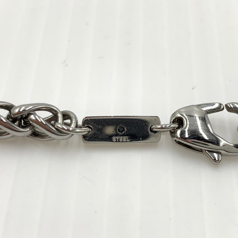 【中古品】【メンズ】 DISEL ディーゼル D LOGO CHAIN NECKLACE DX1470040 D ロゴチェーン ネックレス アクセサリー ステンレススチール 192-261030-ko-04-teih カラー：シルバーカラー 万代Net店