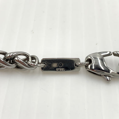 【中古品】【メンズ】 DISEL ディーゼル D LOGO CHAIN NECKLACE DX1470040 D ロゴチェーン ネックレス アクセサリー ステンレススチール 192-261030-ko-04-teih カラー：シルバーカラー 万代Net店