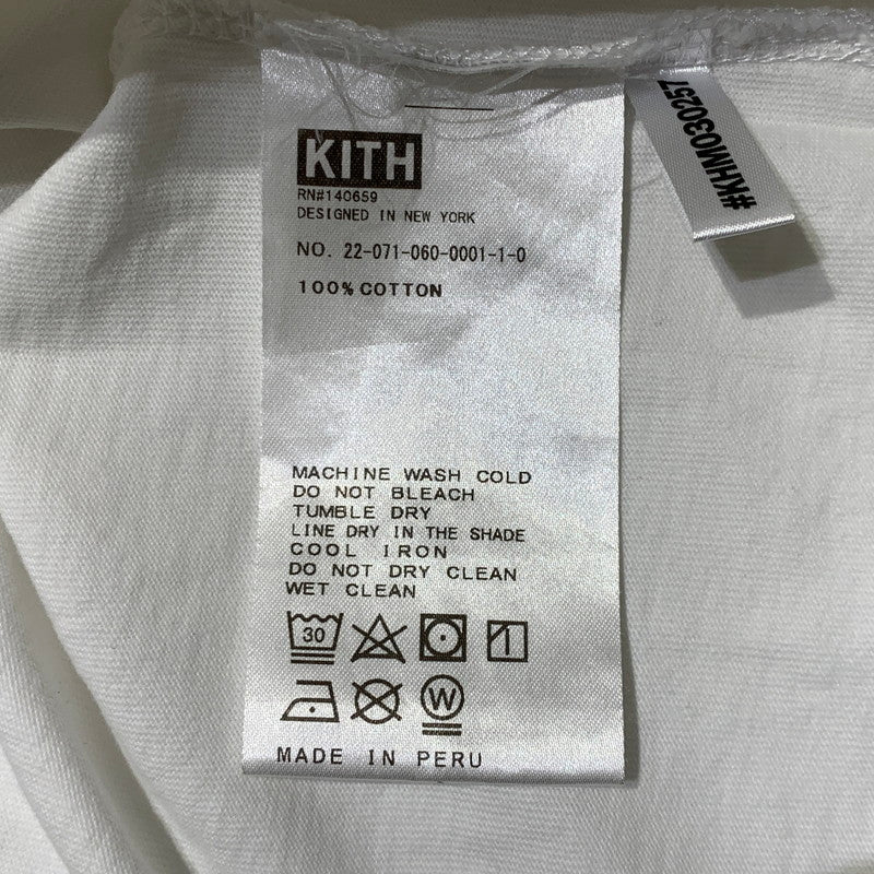 【中古品】【メンズ】 Kith キス CITY NEVER SLEEPS LOGO TEE 22-071-060-0001-1-0 シティーネバースリープス ロゴ Tシャツ トップス 142-261029-ss-01-teih サイズ：L カラー：ホワイト 万代Net店