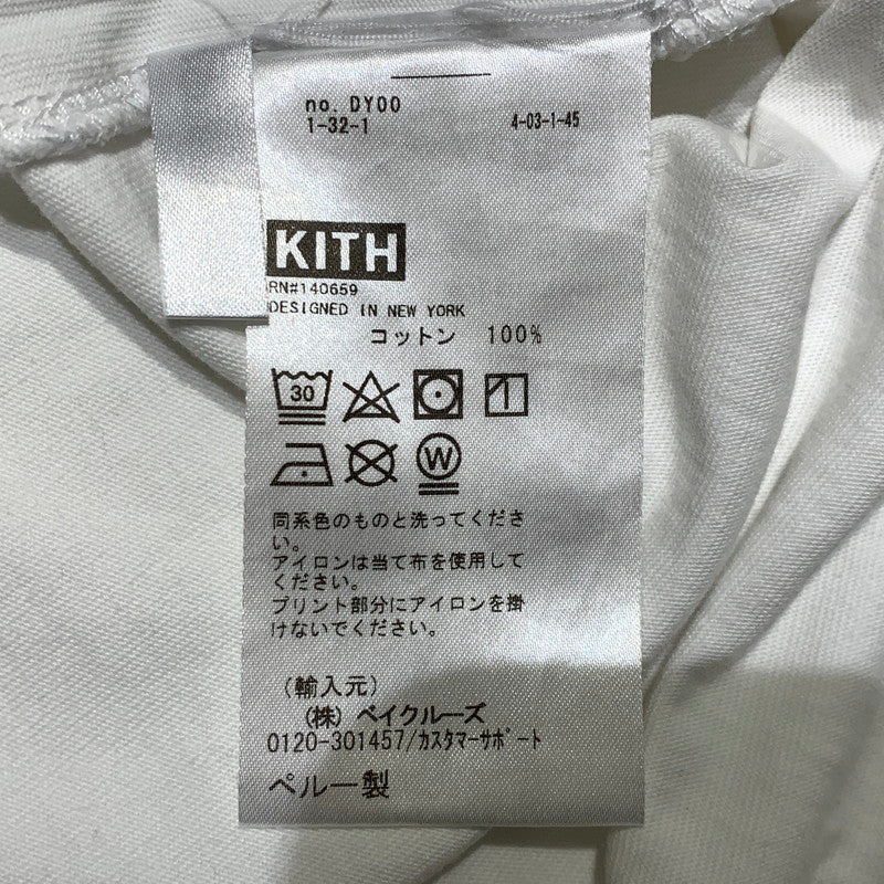 【中古品】【メンズ】 Kith キス CITY NEVER SLEEPS LOGO TEE 22-071-060-0001-1-0 シティーネバースリープス ロゴ Tシャツ トップス 142-261029-ss-01-teih サイズ：L カラー：ホワイト 万代Net店