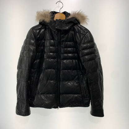 【中古品】【メンズ】 LUVA TRAM ルーバトラム LAMB LEATHER DOWN JACKET ラムレザー ダウンジャケット アウター 147-261029-ss-06-teih サイズ：S カラー：ブラック 万代Net店