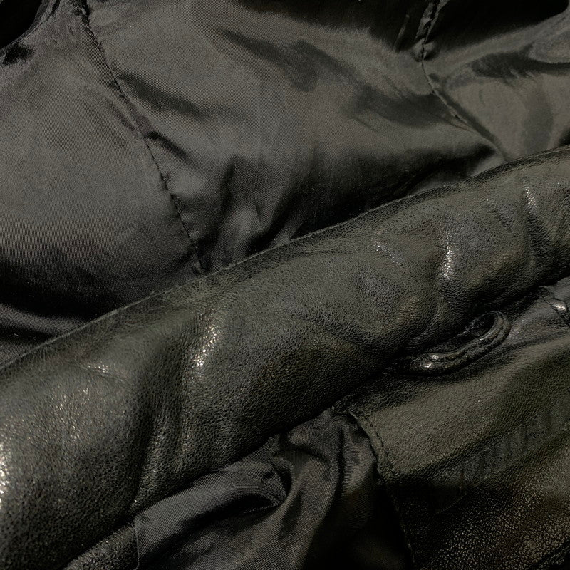 【中古品】【メンズ】 LUVA TRAM ルーバトラム LAMB LEATHER DOWN JACKET ラムレザー ダウンジャケット アウター 147-261029-ss-06-teih サイズ：S カラー：ブラック 万代Net店