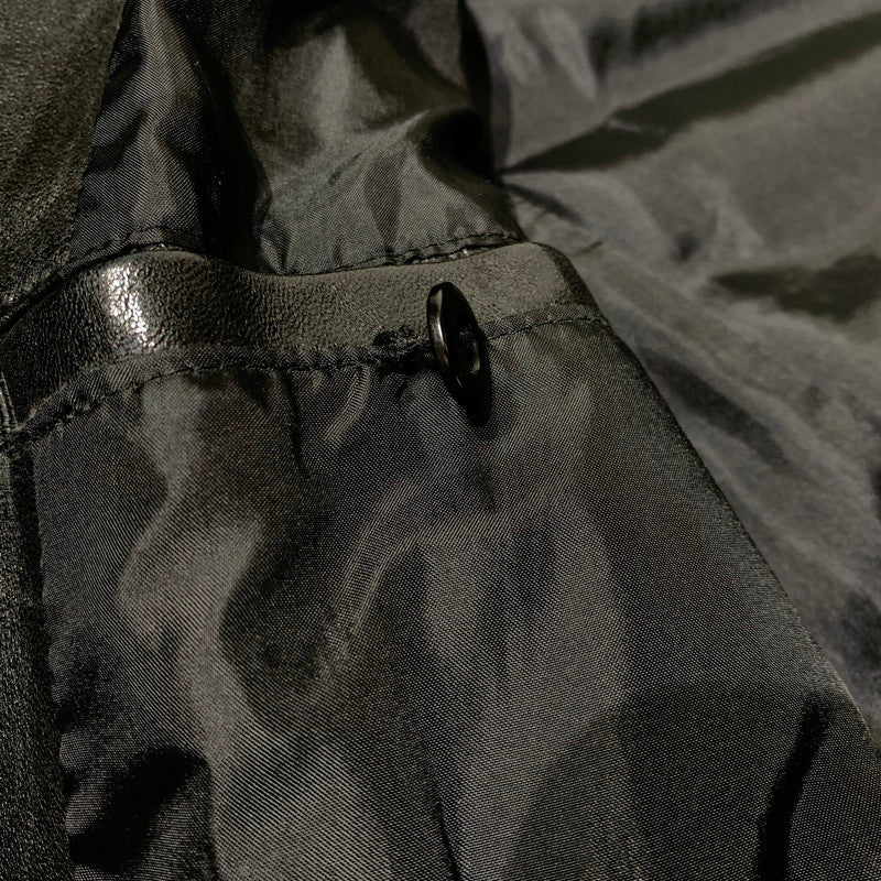 【中古品】【メンズ】 LUVA TRAM ルーバトラム LAMB LEATHER DOWN JACKET ラムレザー ダウンジャケット アウター 147-261029-ss-06-teih サイズ：S カラー：ブラック 万代Net店