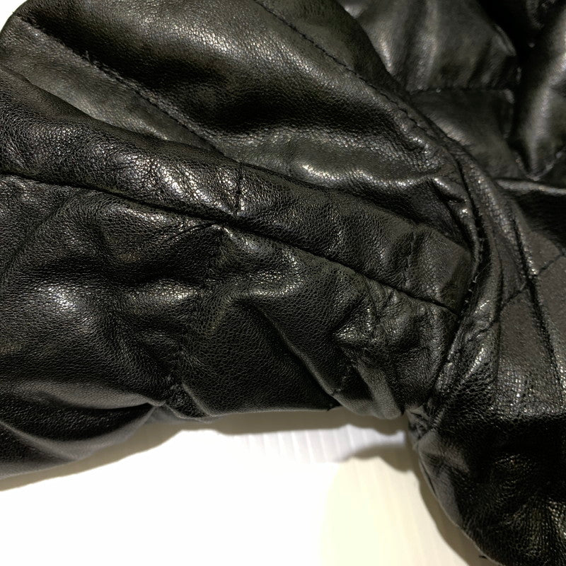 【中古品】【メンズ】 LUVA TRAM ルーバトラム LAMB LEATHER DOWN JACKET ラムレザー ダウンジャケット アウター 147-261029-ss-06-teih サイズ：S カラー：ブラック 万代Net店