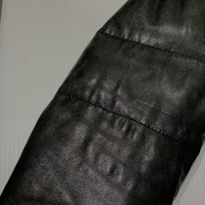 【中古品】【メンズ】 LUVA TRAM ルーバトラム LAMB LEATHER DOWN JACKET ラムレザー ダウンジャケット アウター 147-261029-ss-06-teih サイズ：S カラー：ブラック 万代Net店