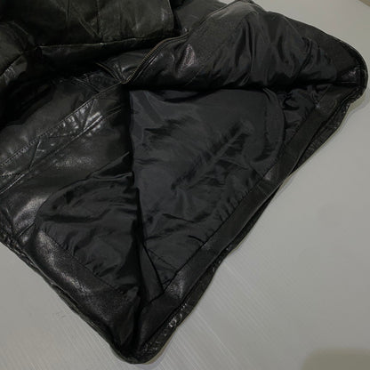 【中古品】【メンズ】 LUVA TRAM ルーバトラム LAMB LEATHER DOWN JACKET ラムレザー ダウンジャケット アウター 147-261029-ss-06-teih サイズ：S カラー：ブラック 万代Net店