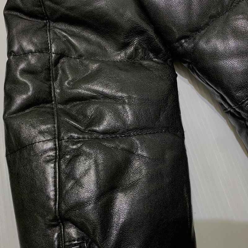 【中古品】【メンズ】 LUVA TRAM ルーバトラム LAMB LEATHER DOWN JACKET ラムレザー ダウンジャケット アウター 147-261029-ss-06-teih サイズ：S カラー：ブラック 万代Net店