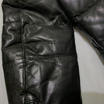 【中古品】【メンズ】 LUVA TRAM ルーバトラム LAMB LEATHER DOWN JACKET ラムレザー ダウンジャケット アウター 147-261029-ss-06-teih サイズ：S カラー：ブラック 万代Net店