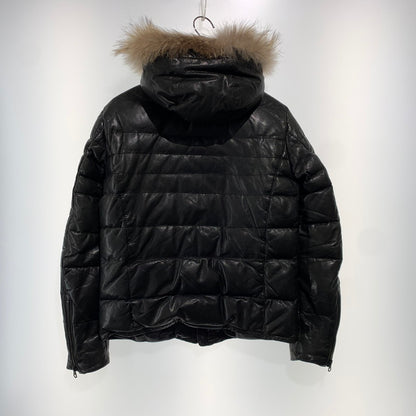 【中古品】【メンズ】 LUVA TRAM ルーバトラム LAMB LEATHER DOWN JACKET ラムレザー ダウンジャケット アウター 147-261029-ss-06-teih サイズ：S カラー：ブラック 万代Net店