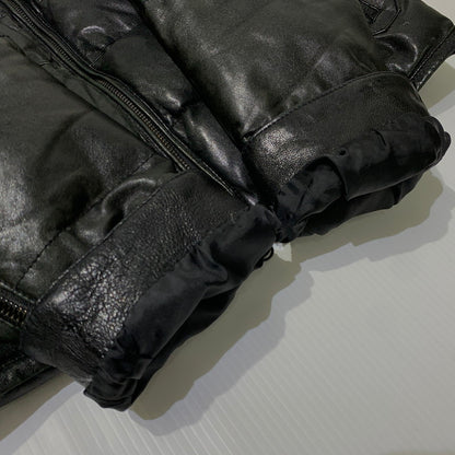 【中古品】【メンズ】 LUVA TRAM ルーバトラム LAMB LEATHER DOWN JACKET ラムレザー ダウンジャケット アウター 147-261029-ss-06-teih サイズ：S カラー：ブラック 万代Net店