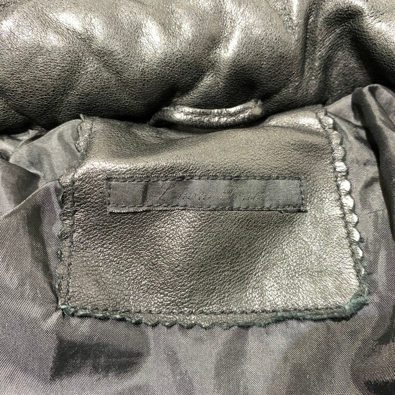 【中古品】【メンズ】 LUVA TRAM ルーバトラム LAMB LEATHER DOWN JACKET ラムレザー ダウンジャケット アウター 147-261029-ss-06-teih サイズ：S カラー：ブラック 万代Net店