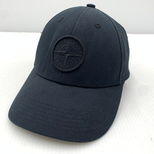 【中古品】【メンズ】 STONEISLAND ストーンアイランド BB LOGO CAP K1S159100996 ベースボール ロゴ キャップ 帽子 185-261030-ko-17-teih カラー：ブラック 万代Net店