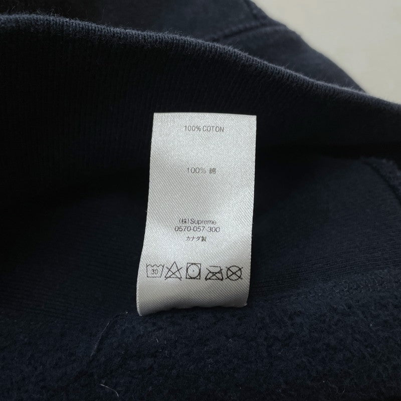 【中古品】【メンズ】 SUPREME シュプリーム 18AW BOXLOGO CREWNECK SWEATSHIRT ボックスロゴ クルーネック スウェット 長袖 トップス トレーナー 149-261028-yo-12-teih サイズ：L カラー：ネイビー 万代Net店