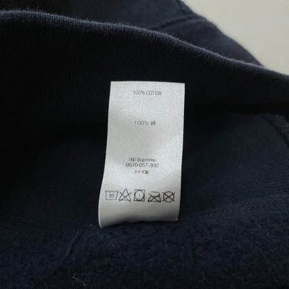 【中古品】【メンズ】 SUPREME シュプリーム 18AW BOXLOGO CREWNECK SWEATSHIRT ボックスロゴ クルーネック スウェット 長袖 トップス トレーナー 149-261028-yo-12-teih サイズ：L カラー：ネイビー 万代Net店