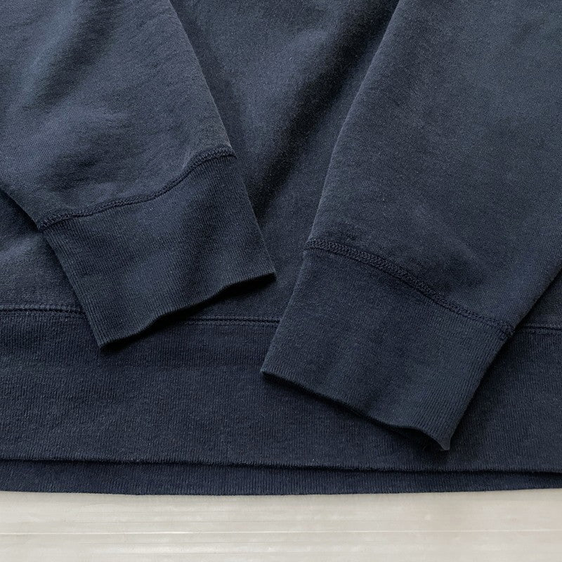 【中古品】【メンズ】 SUPREME シュプリーム 18AW BOXLOGO CREWNECK SWEATSHIRT ボックスロゴ クルーネック スウェット 長袖 トップス トレーナー 149-261028-yo-12-teih サイズ：L カラー：ネイビー 万代Net店