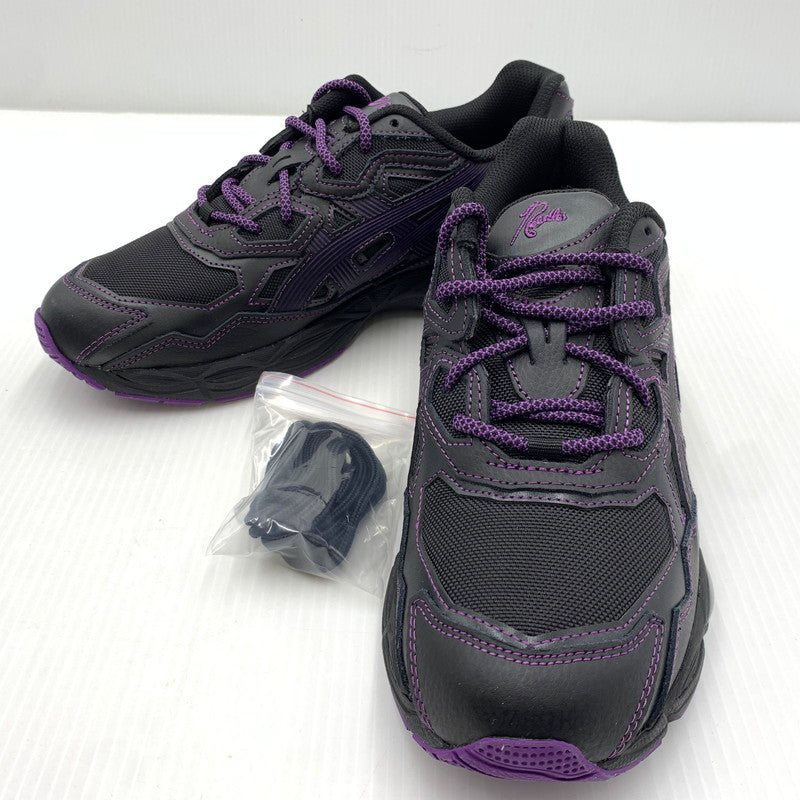 【中古品】【メンズ】 ASICS アシックス × NEEDLES ニードルス 別注 コラボ GEL-NYC SNEAKERS 1201B008 ゲル エヌワイシー スニーカー 靴 シューズ 162-261030-ko-18-teih サイズ：26cm カラー：ブラック 万代Net店