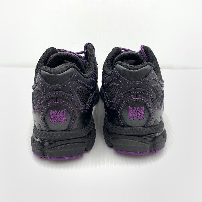 【中古品】【メンズ】 ASICS アシックス × NEEDLES ニードルス 別注 コラボ GEL-NYC SNEAKERS 1201B008 ゲル エヌワイシー スニーカー 靴 シューズ 162-261030-ko-18-teih サイズ：26cm カラー：ブラック 万代Net店