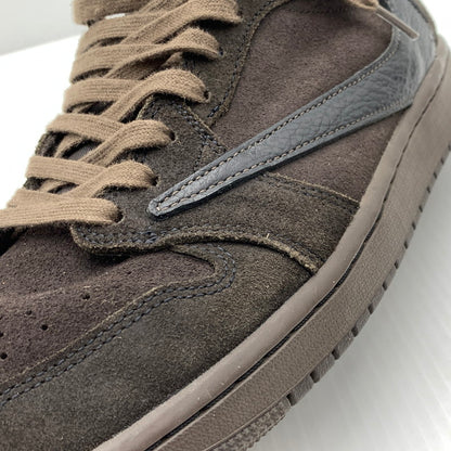 【中古品】【メンズ】 NIKE ナイキ ×TRAVIS SCOTT トラヴィススコット 別注 コラボ AIR JORDAN 1 LOW OG SP DM7866-202 エア ジョーダン 1 ロー スニーカー 靴 シューズ 160-261030-ko-19-teih サイズ：29cm カラー：ブラウン 万代Net店