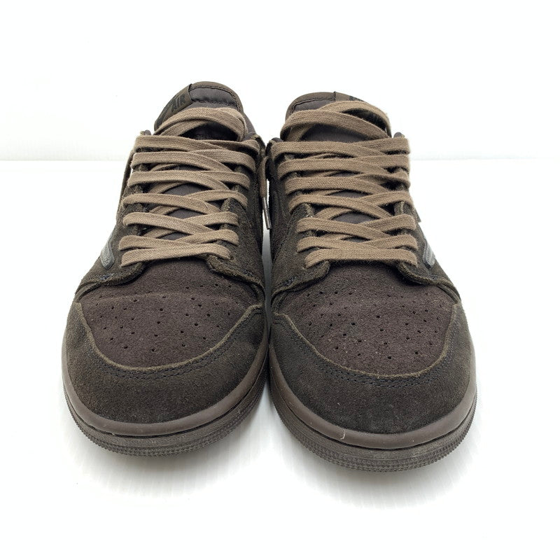 【中古品】【メンズ】 NIKE ナイキ ×TRAVIS SCOTT トラヴィススコット 別注 コラボ AIR JORDAN 1 LOW OG SP DM7866-202 エア ジョーダン 1 ロー スニーカー 靴 シューズ 160-261030-ko-19-teih サイズ：29cm カラー：ブラウン 万代Net店