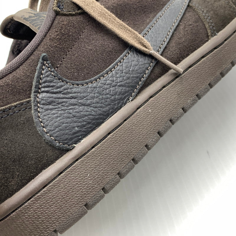 【中古品】【メンズ】 NIKE ナイキ ×TRAVIS SCOTT トラヴィススコット 別注 コラボ AIR JORDAN 1 LOW OG SP DM7866-202 エア ジョーダン 1 ロー スニーカー 靴 シューズ 160-261030-ko-19-teih サイズ：29cm カラー：ブラウン 万代Net店