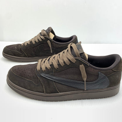【中古品】【メンズ】 NIKE ナイキ ×TRAVIS SCOTT トラヴィススコット 別注 コラボ AIR JORDAN 1 LOW OG SP DM7866-202 エア ジョーダン 1 ロー スニーカー 靴 シューズ 160-261030-ko-19-teih サイズ：29cm カラー：ブラウン 万代Net店