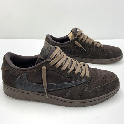 【中古品】【メンズ】 NIKE ナイキ ×TRAVIS SCOTT トラヴィススコット 別注 コラボ AIR JORDAN 1 LOW OG SP DM7866-202 エア ジョーダン 1 ロー スニーカー 靴 シューズ 160-261030-ko-19-teih サイズ：29cm カラー：ブラウン 万代Net店