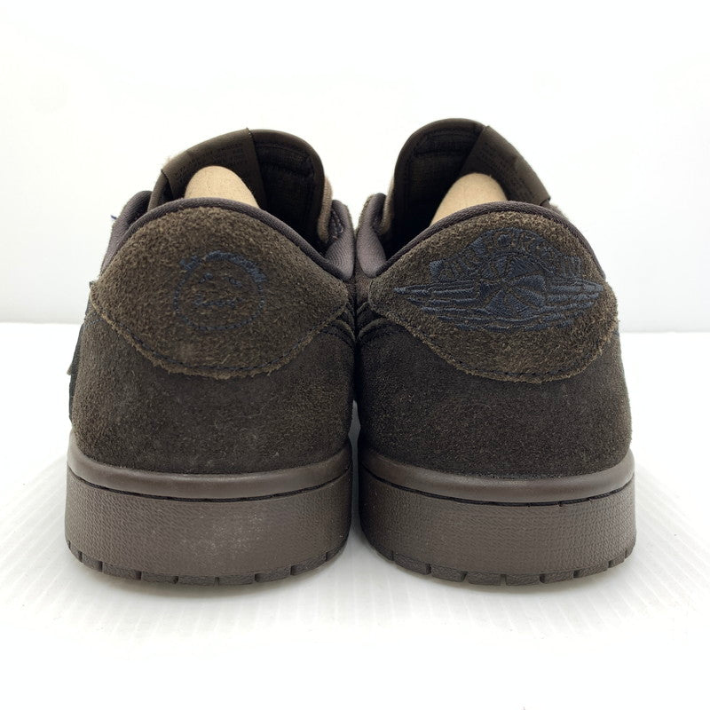 【中古品】【メンズ】 NIKE ナイキ ×TRAVIS SCOTT トラヴィススコット 別注 コラボ AIR JORDAN 1 LOW OG SP DM7866-202 エア ジョーダン 1 ロー スニーカー 靴 シューズ 160-261030-ko-19-teih サイズ：29cm カラー：ブラウン 万代Net店