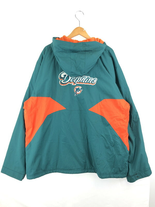 【現状渡し品】【メンズ】 Reebok リーボック NFL ONFIELD MIAMI DOLPHINS HOODED ZIP UP JACKET オンフィールド マイアミドルフィンズ フーデッド ジップアップジャケット 146-230929-kk-03-tag サイズ：2XL カラー：グリーン 万代Net店