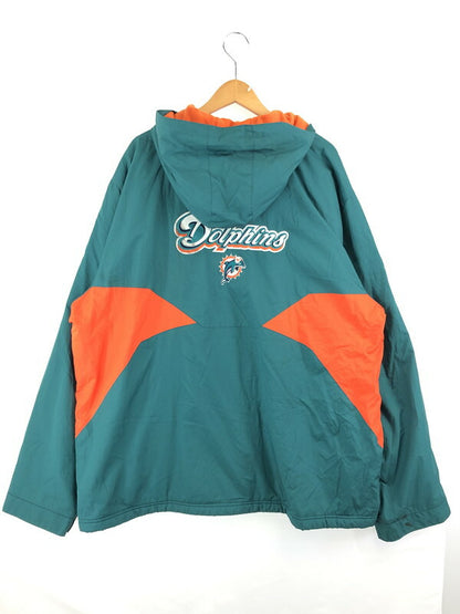 【現状渡し品】【メンズ】 Reebok リーボック NFL ONFIELD MIAMI DOLPHINS HOODED ZIP UP JACKET オンフィールド マイアミドルフィンズ フーデッド ジップアップジャケット 146-230929-kk-03-tag サイズ：2XL カラー：グリーン 万代Net店