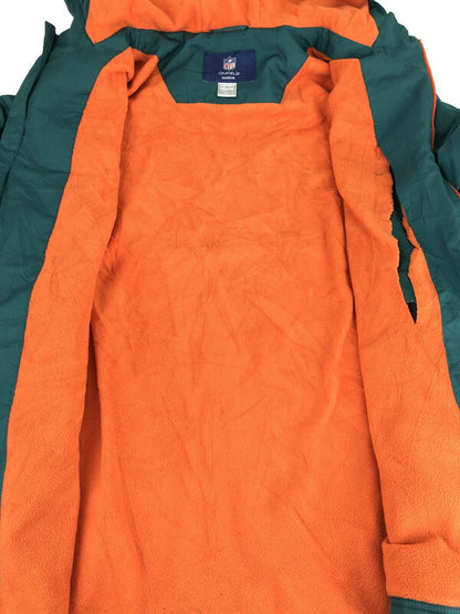 【現状渡し品】【メンズ】 Reebok リーボック NFL ONFIELD MIAMI DOLPHINS HOODED ZIP UP JACKET オンフィールド マイアミドルフィンズ フーデッド ジップアップジャケット 146-230929-kk-03-tag サイズ：2XL カラー：グリーン 万代Net店