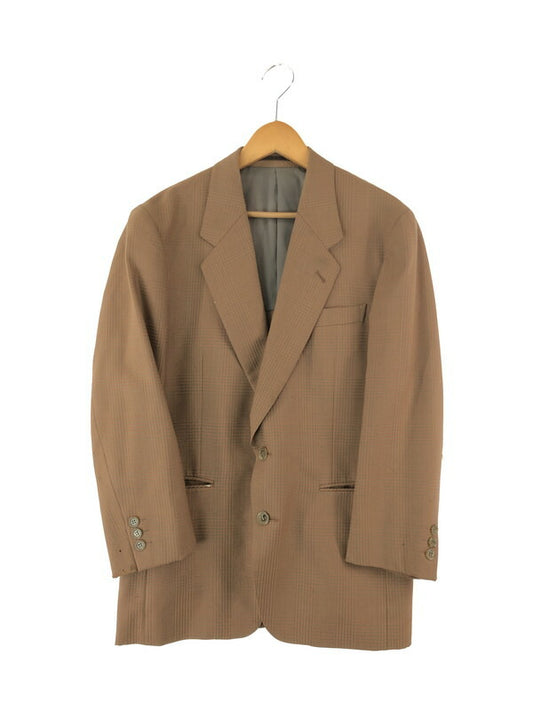 【現状渡し品】【メンズ】 LANVIN ランバン PARIS CHECK TAILORED JACKET パリ チェック テーラードジャケット ライトアウター 141-231124-kk-02-tag サイズ：S カラー：ブラウン 万代Net店
