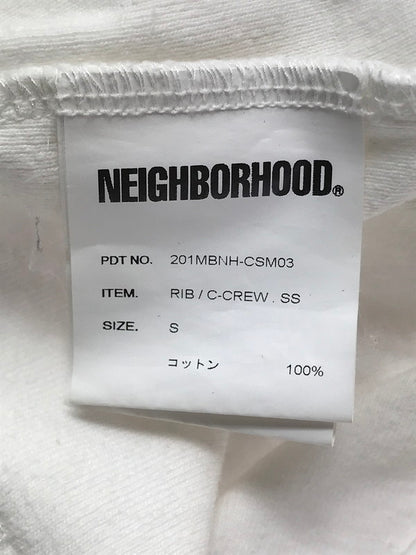 【中古品】【メンズ】 NEIGHBORHOOD ネイバーフッド RIB C-CREW S/S T-SHIRT リブ クルーネック ショートスリーブ Tシャツ 半袖 トップス 142-240604-mo-15-tag サイズ：S カラー：ホワイト 万代Net店