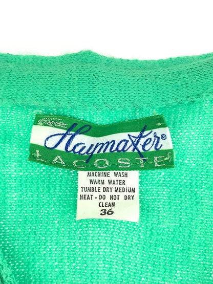 【中古品】【レディース】 HAYMAKER×LACOSTE アクリルニットカーディガン 146-231110-kk-23-tag サイズ：36 カラー：グリーン 万代Net店
