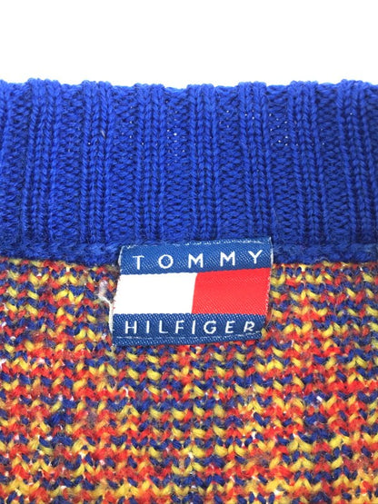 【中古品】【メンズ】 WOOL KNIT SWEATER ウールニットセーター トップス 香港製 146-240219-kk-30-tag サイズ：L カラー：マルチカラー 万代Net店